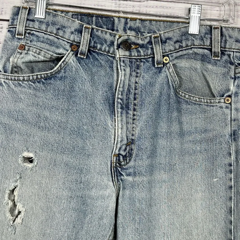 Vtg 90’s Levi’s 505 Orange Tab Mens 32x32 (30x32 Actual) USA Distressed Straight